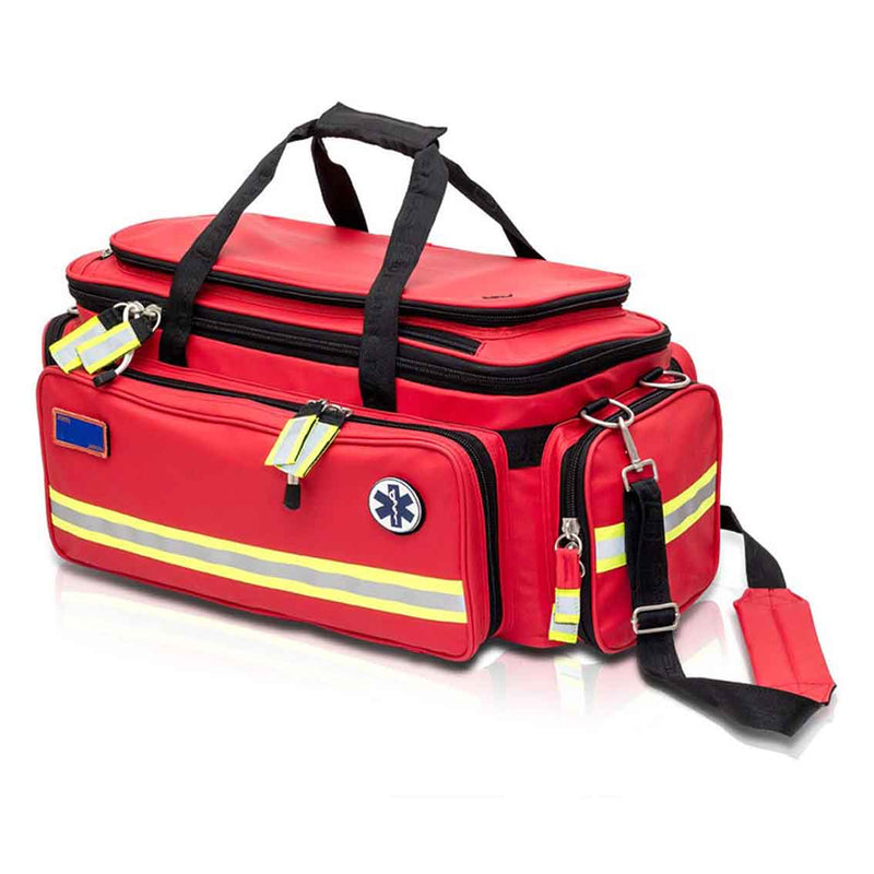 Leonhard Lang Trauma Bag. Elite Bags Infection Control Als,-Is Water-Resistant, Wipe Clean Materials, Converts From Duffle To Backpack, Red, Size  21 