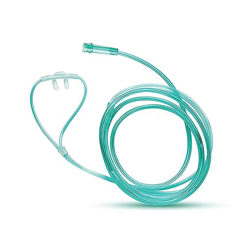Mada Nasal Cannula. Soft-Touch™ Adult Curved Tip Nasal Cannula, 7 Ft No-Crush Oxygen Tubing, Single Patient Use, 50/Bx. , Box