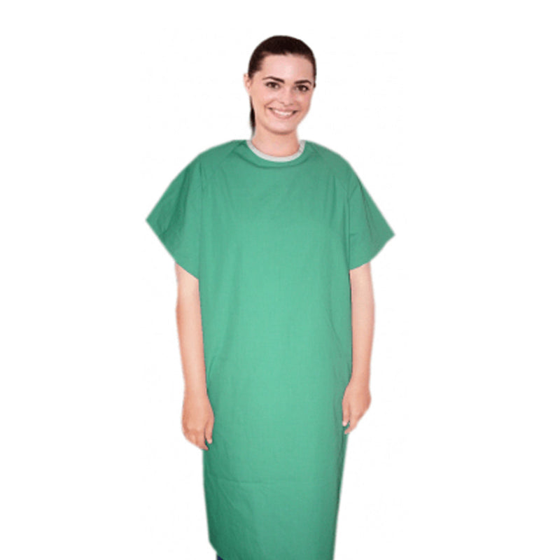 Medegen Gowns. Cyta Gown, Universal, Full-Length Wraparound With Ties & Knit Cuffs, Disposable, 25/Cs  (Item On Manufacturer Backorder - Inventory Is 