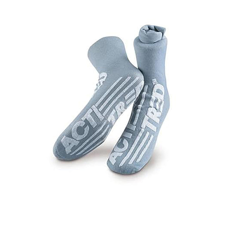 Medical Action Acti-Tred Slippers. Slipper Socks Dbl Side Treadxxl Gray 48Pr/Cs, Case