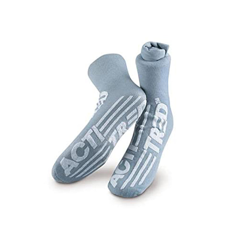 Medical Action Acti-Tred Slippers. Slipper Socks Dbl Side Treadmed Red 48Pr/Cs, Case