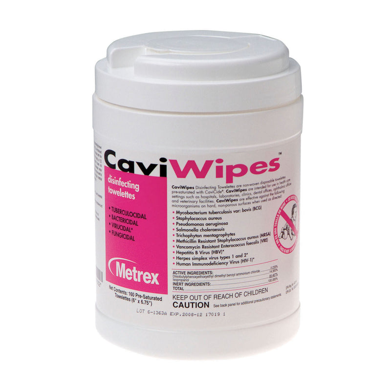 Metrex Caviwipes™ Disinfecting Towelettes. Wipe Disinfectingcaviwipes 160/Can 12Can/Cs, Case