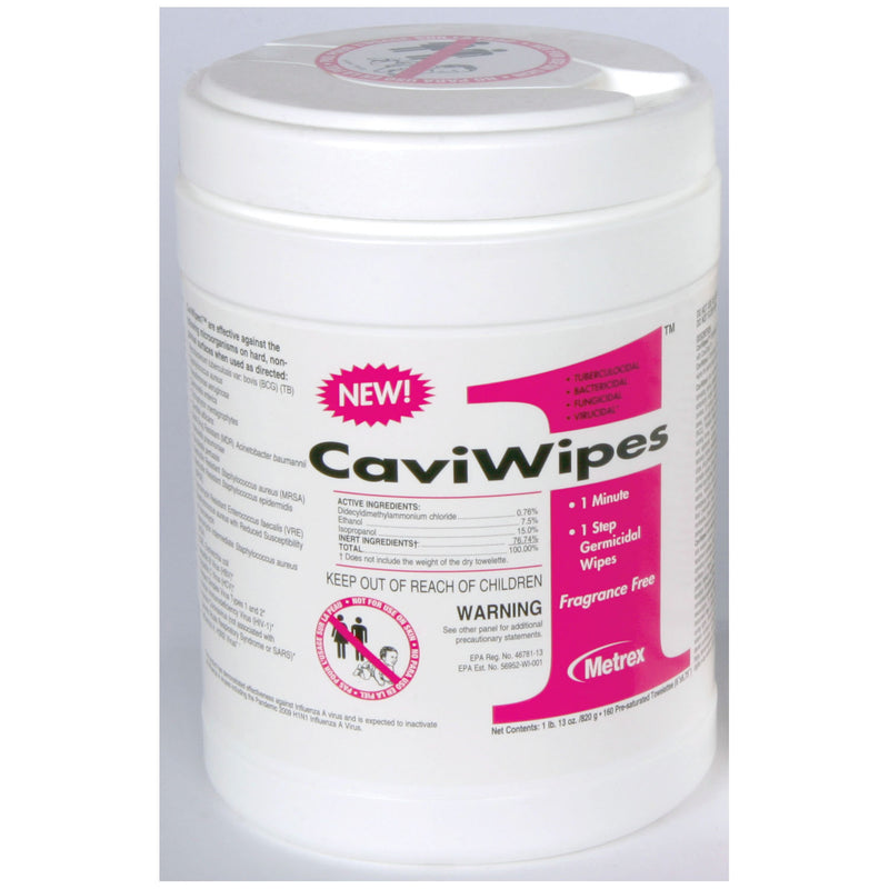 Metrex Caviwipes1™ Surface Disinfectant. Caviwipes1 6X6.75 160/Can12Can/Cs, Case