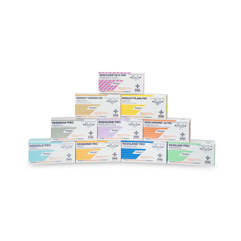 Myco Reli® Pro Suture. Suture, 2-0, Redisorb, Violet, Braided, 30", Yct-2, 12/Bx (Us Only). Suture Redisorb Violet Braid2-0 30In Yct-2 12/Bx, Box