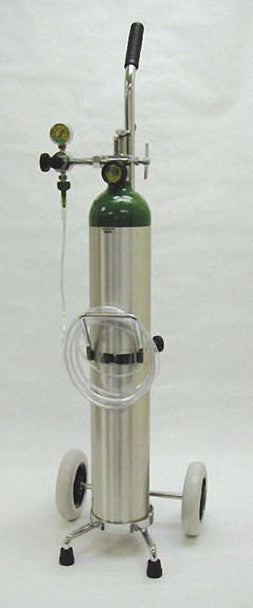 Mada Oxygen Kits. 416 Liter Aluminum Oxygen Kit, "D" Cylinder, Empty, 1503E Cylinder, 1309A Adj. Flow Regulator (2-8 Lpm), Nasal Cannula, High Impact 