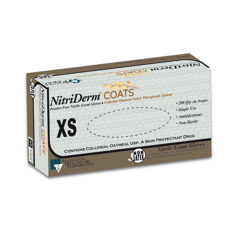 Nitriderm® Coats® Exam Glove, Medium, White, Sold As 200/Box Innovative 125202
