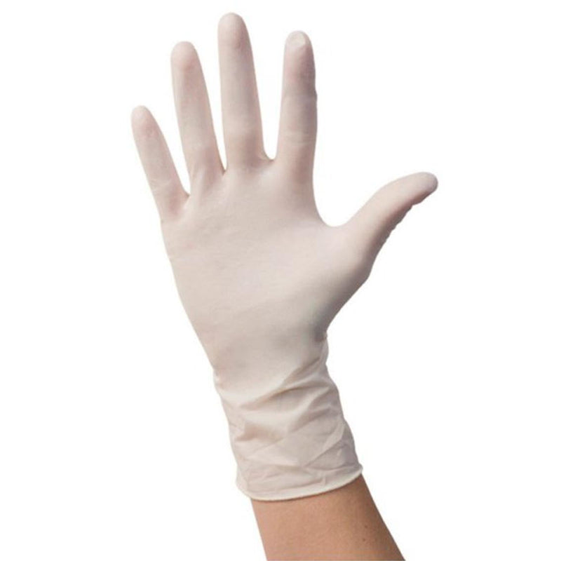 Positive Touch® Latex Exam Glove, Medium, Ivory, Sold As 100/Box Cardinal 8842