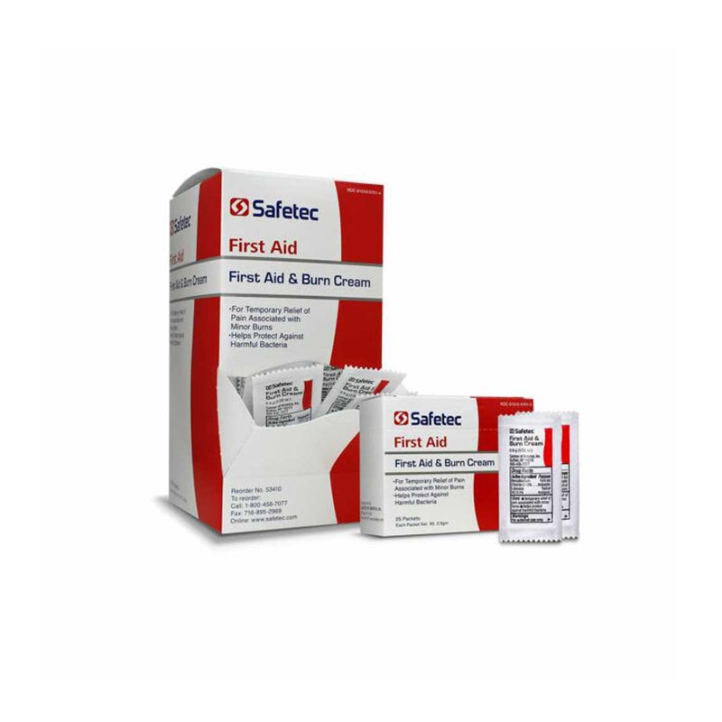 Safetec First Aid & Burn Cream. Cream First Aid/Burn .9Gpouch 25Ph/Bx 36Bx/Cs, Case