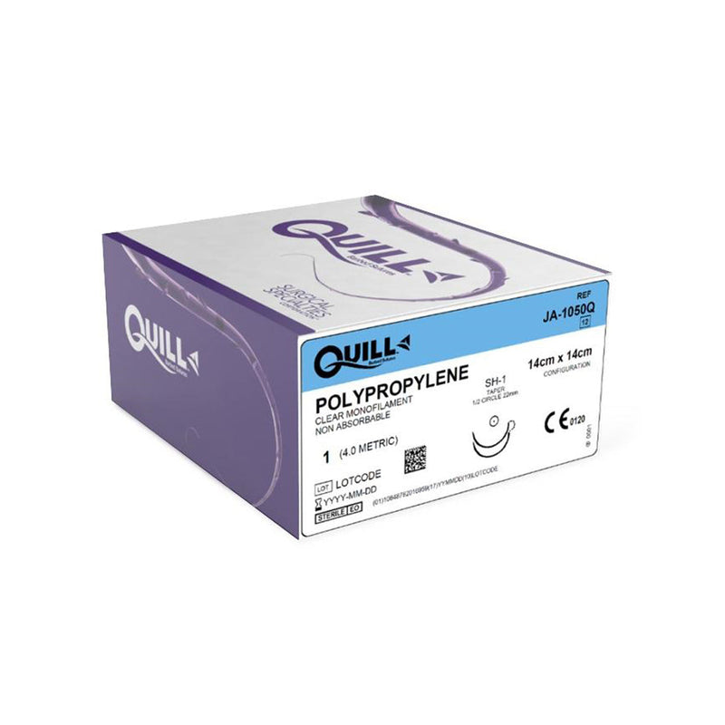 Surgical Specialties Quill™ Sutures. Suture Polyprop Sz 1 14Cm22Mm Taper Pt 1/2C 12/Bx, Box