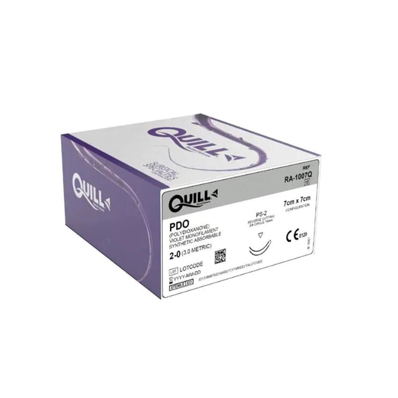 Surgical Specialties Quill™ Sutures. Suture Pdo Sz 3-0 24Cm26Mm Diamond Pt 3/8C 12/Bx, Box