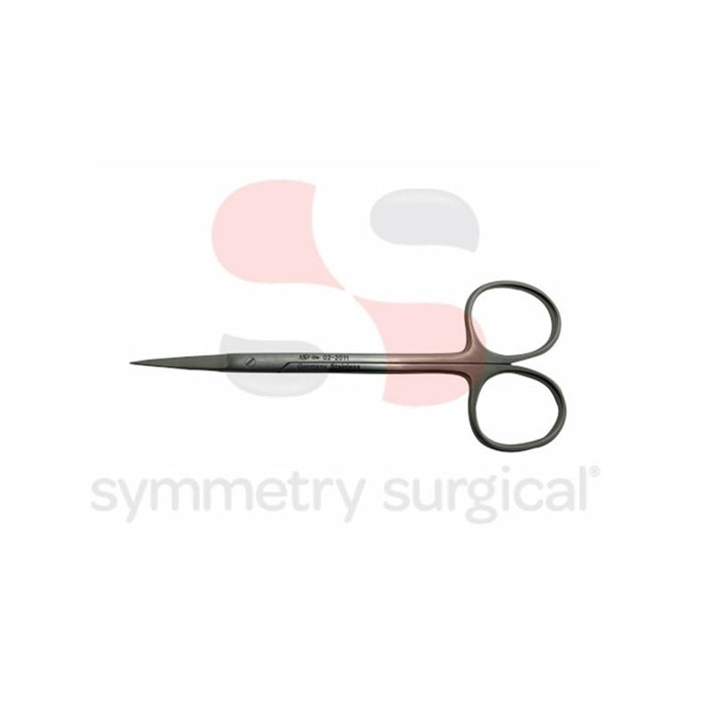 Symmetry Surgical Scissors. Symmetry® Scissors, Stitch, Curved, Delicate, Sharp, Large Ribbon Ring Handles, W/Flat Shanks, 4 In. Scissors Stitch Curve