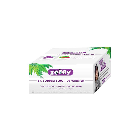 Young Dental Zooby 5% Sodium Fluoride Varnish. Varnish Sodium Fluoride 5 Pcthappy Hippo Cake 50/Bx, Box