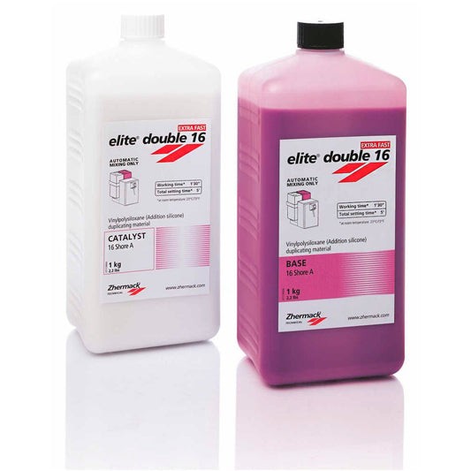 Zhermack Elite Double A-Silicone. Silicone Elite Double A 1X5Kgtub Base/1X5Kg Tub Catalyst, Each