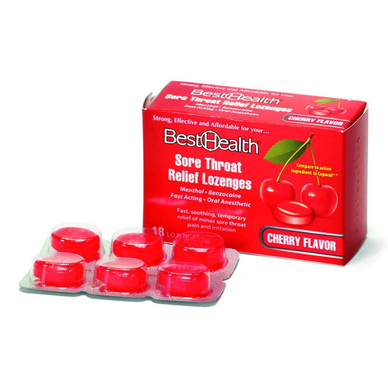 Besthealth Menthol / Benzocaine Sore Throat Relief, Sold As 1/Box Medique 17818