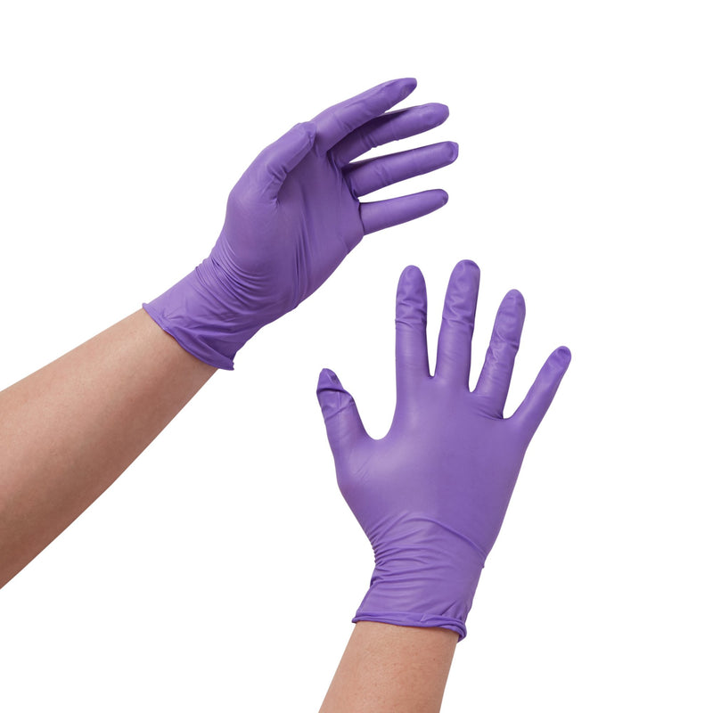 Purple Nitrile® Nitrile Exam Glove, Medium, Sold As 100/Box O&M 55082