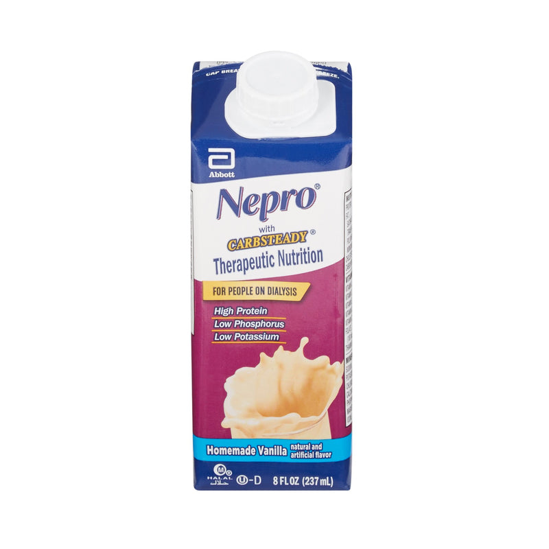 Nepro® With Carbsteady® Vanilla Therapeutic Nutrition For People On Dialysis, 8-Ounce Carton, Sold As 1/Each Abbott 64803