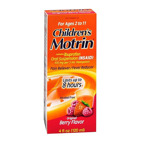 Children'S Motrin® Ibuprofen Children'S Pain Relief, Berry Flavor, Sold As 1/Each J 50580018450