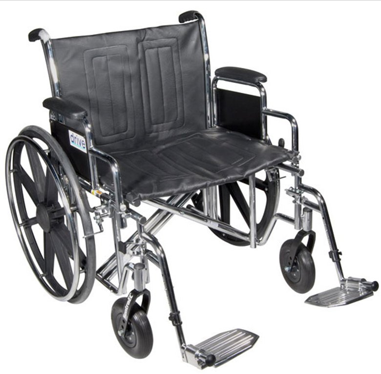 Drive™ Sentra Ec Hd Bariatric Wheelchair, 20-Inch Seat Width, Sold As 1/Each Drive Std20Ecdfahd-Elr