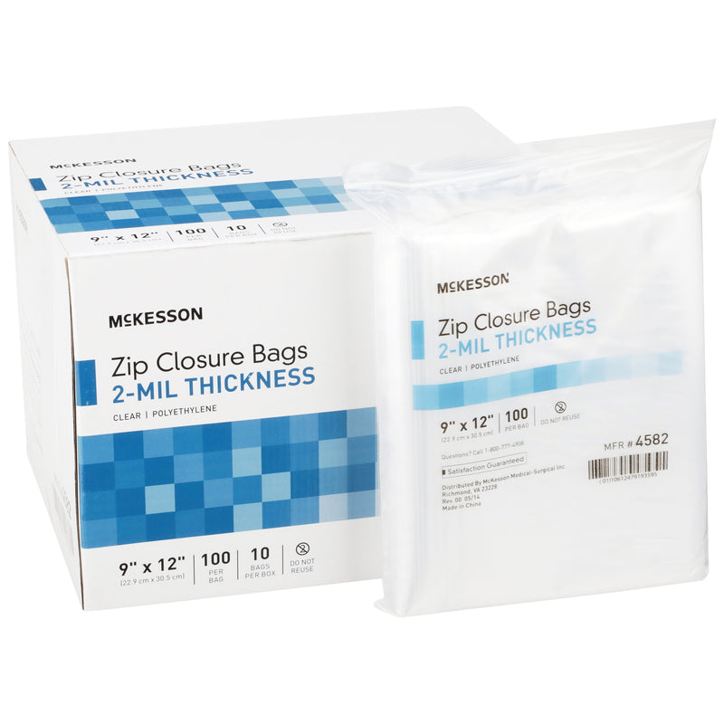 Mckesson Zip Closure Bag, 9 X 12 Inches, Sold As 20/Case Mckesson 4582