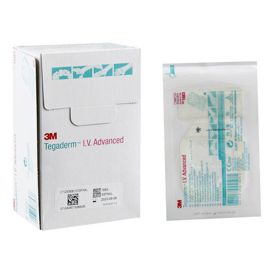 3M™ Tegaderm™ Iv Advanced Securement Dressing, 2 X 2½ Inch, Sold As 100/Box 3M 1683