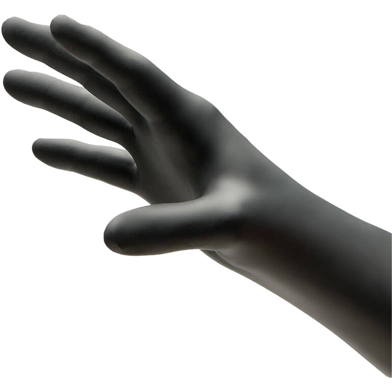 Nitriderm® Ultra Black Nitrile Exam Glove, Large, Black, Sold As 100/Box Innovative 187300