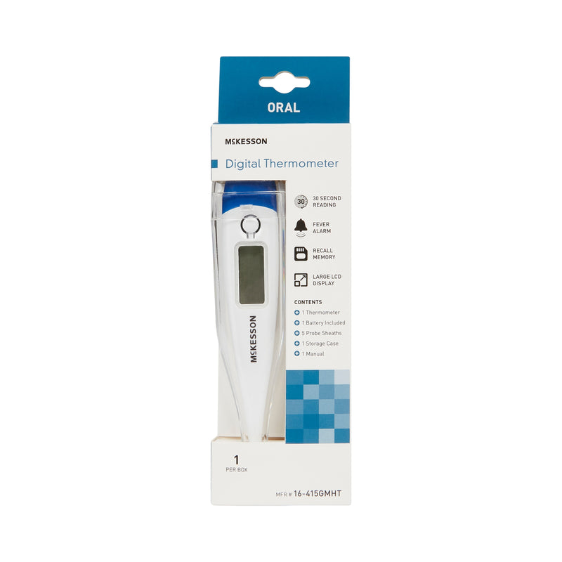 Mckesson Digital Oral Thermometer, Sold As 20/Case Mckesson 16-415Gmht