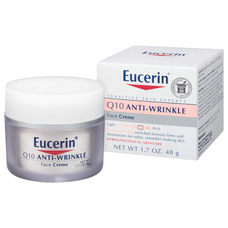 Eucerin® Q10 Anti-Wrinkle Sensitive Skin Face Cream, 1.7 Oz., Sold As 1/Each Beiersdorf 07214063413