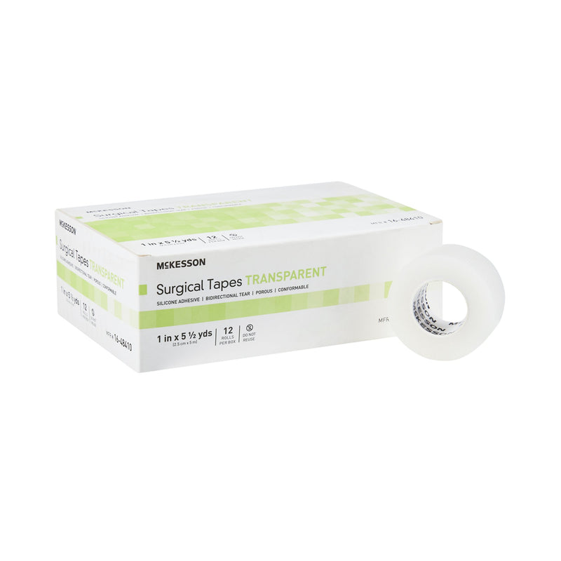 Mckesson Silicone Medical Tape, 1 Inch X 5-1/2 Yard, Transparent, Sold As 1/Roll Mckesson 16-48410
