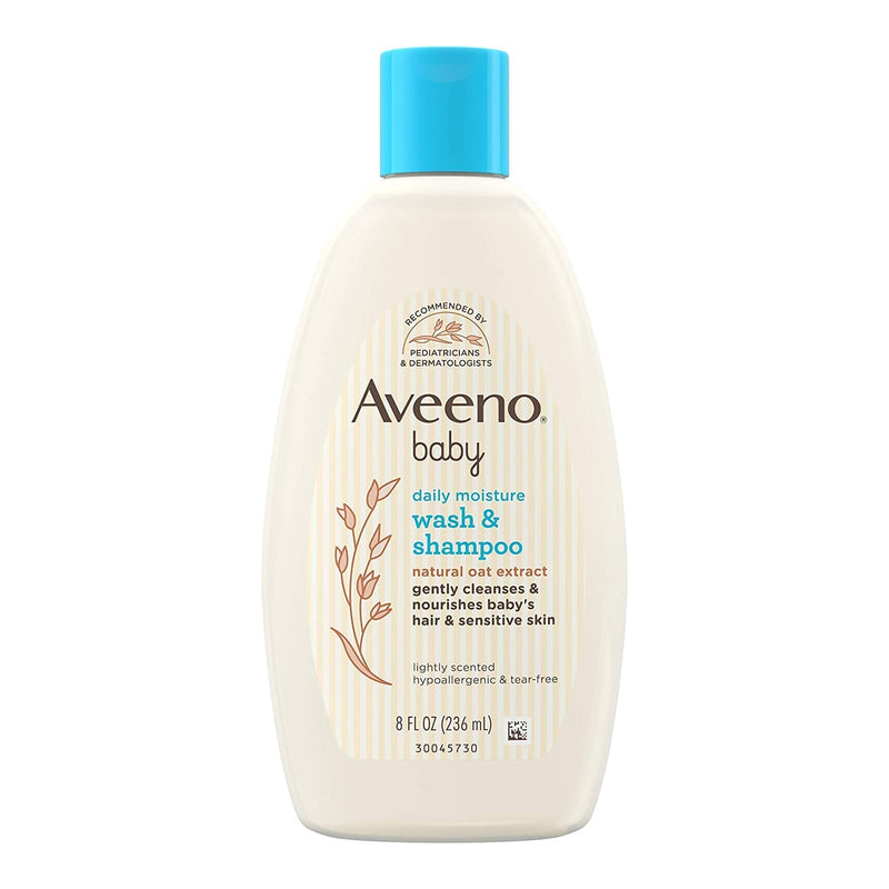 Aveeno, Daily Moisture Wash/Shampoo Baby 8Oz, Sold As 1/Each J 38137003665