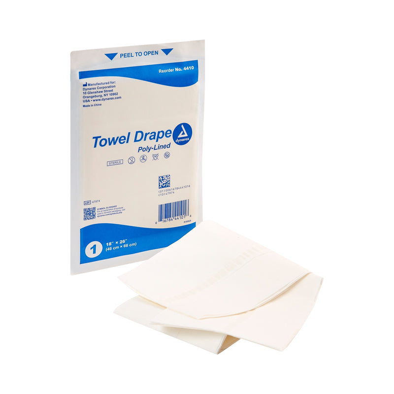 Dynarex® Sterile Towel General Purpose Drape, 18 X 26 Inch, Sold As 300/Case Dynarex 4410