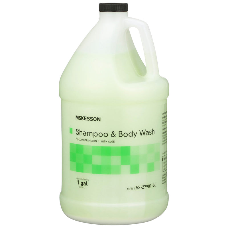 Mckesson 2 In 1 Shampoo And Body Wash, Cucumber Melon Scent, 1 Gallon Jug, Sold As 4/Case Mckesson 53-27901-Gl