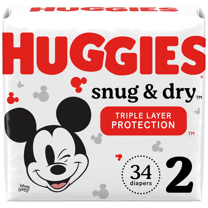 Huggies® Snug & Dry Diaper, Size 2, 34 Per Package, Sold As 136/Case Kimberly 51469