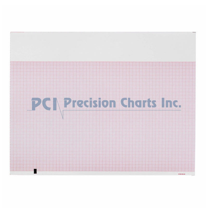 Precision Charts Ecg Recording Paper, Sold As 12/Case Precision 9100-026-01