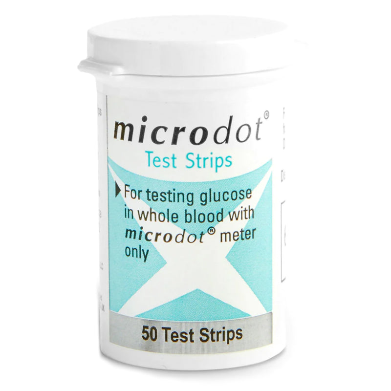 Microdot® Blood Glucose Test Strips, Sold As 50/Box Cambridge 169-50