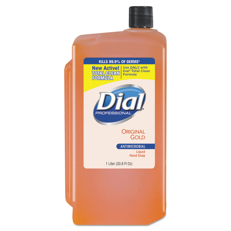 Dial® Antimicrobial Soap 1 Liter Refill Bottle, Sold As 8/Case Lagasse Dia84019