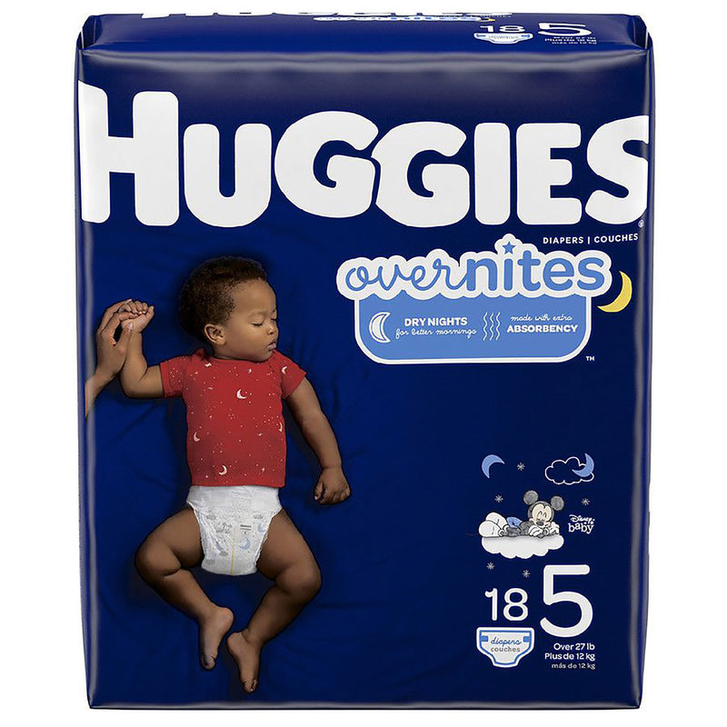 Huggies® Overnites Diaper, Size 5, Sold As 72/Case Kimberly 49540
