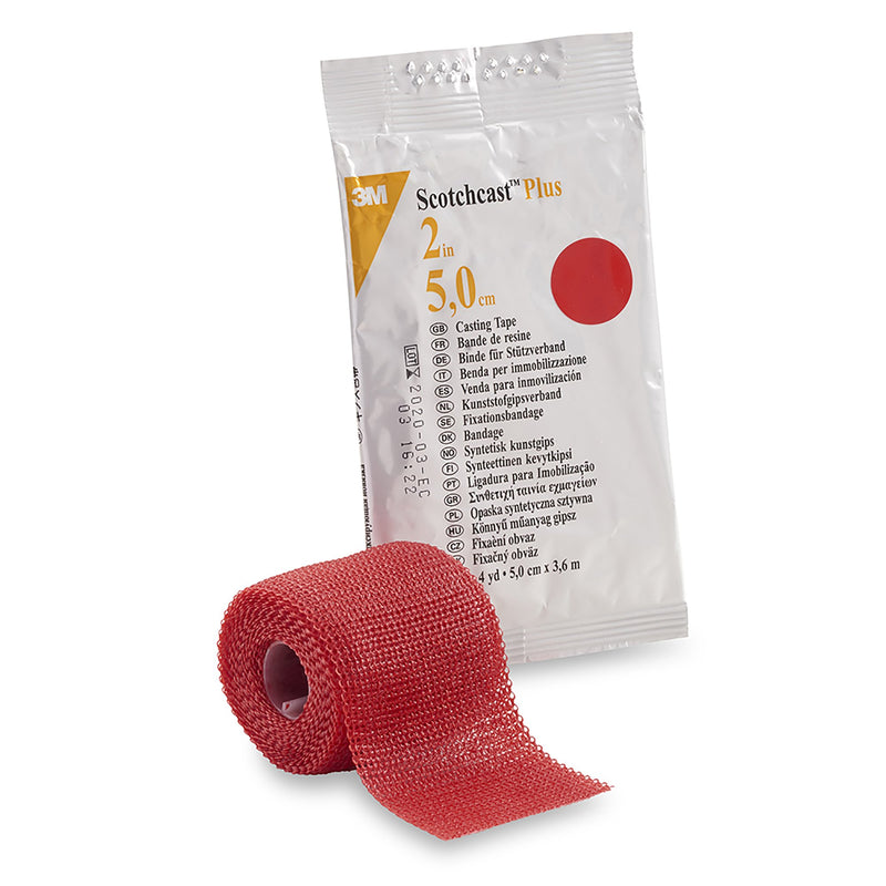 3M™ Scotchcast™ Plus Red Cast Tape, 2 Inch X 4 Yard, Sold As 1/Each 3M 82002R