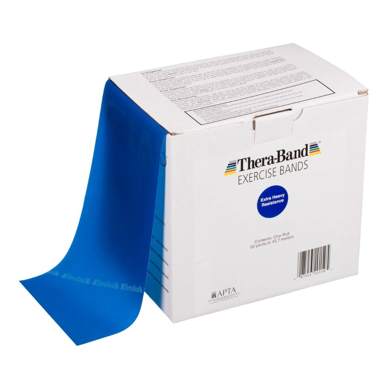 Theraband® Exercise Resistance Band, Blue, 6 Inch X 50 Yard, X-Heavy Resistance, Sold As 1/Roll Performance 20150