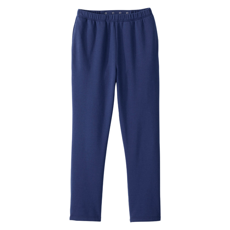 Silverts® Men'S Open Back Fleece Pant, Navy Blue, X-Large, Sold As 1/Each Silverts Sv50940_Nav_Xl