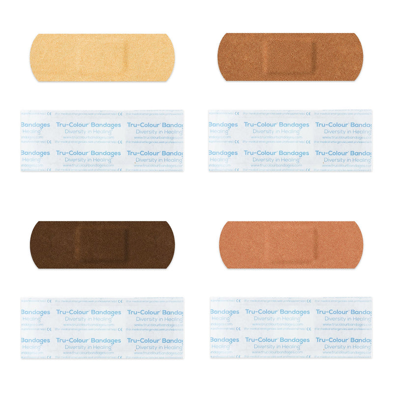 Trucolour® Beige / Olive / Brown / Dark Brown Adhesive Strip, 1 X 3 Inch, Sold As 100/Box Tru-Colour Tcb-Vbx100