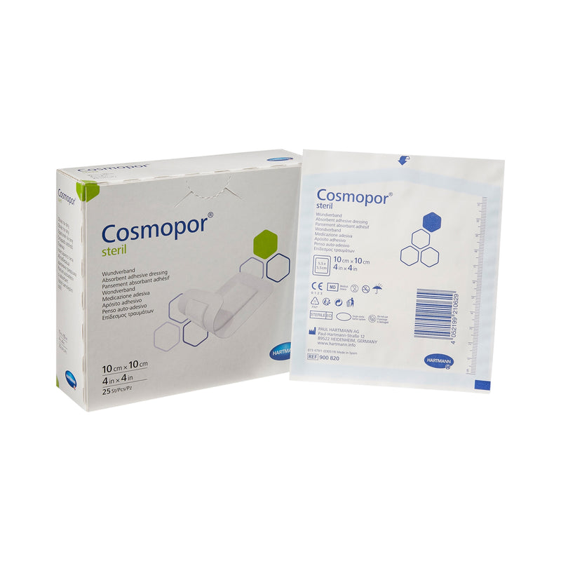 Cosmopor® Adhesive Dressing, 4 X 4 Inch, Sold As 25/Box Hartmann 900820