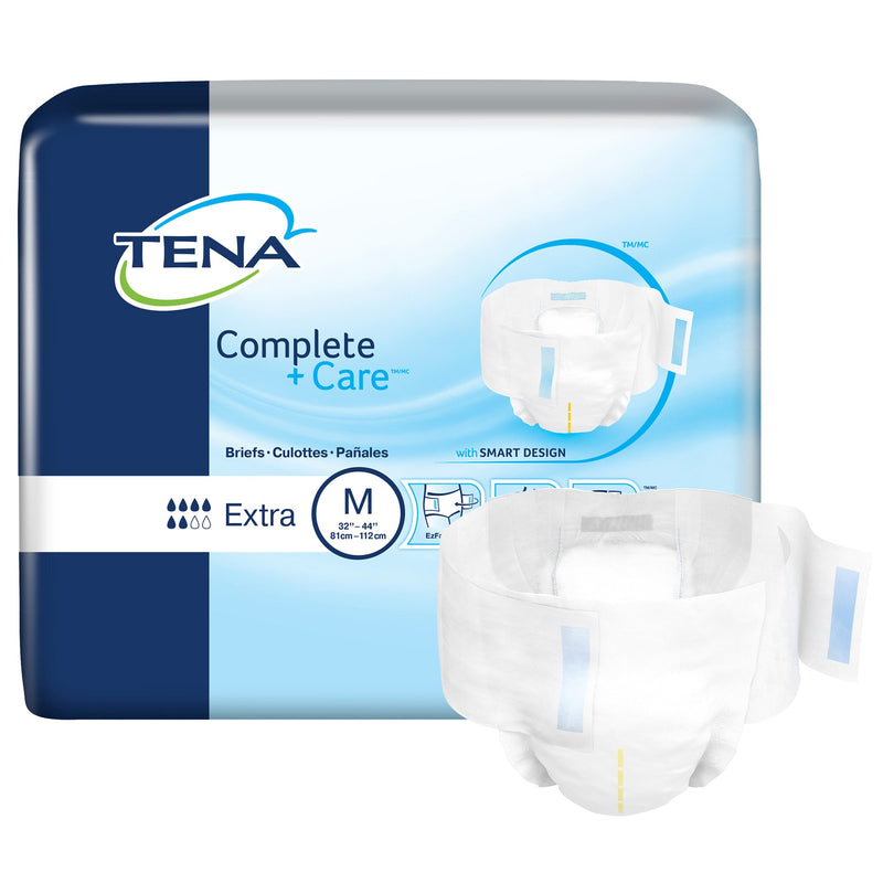 Tena® Complete +Care™ Extra Incontinence Brief, Medium, Sold As 72/Case Essity 69960