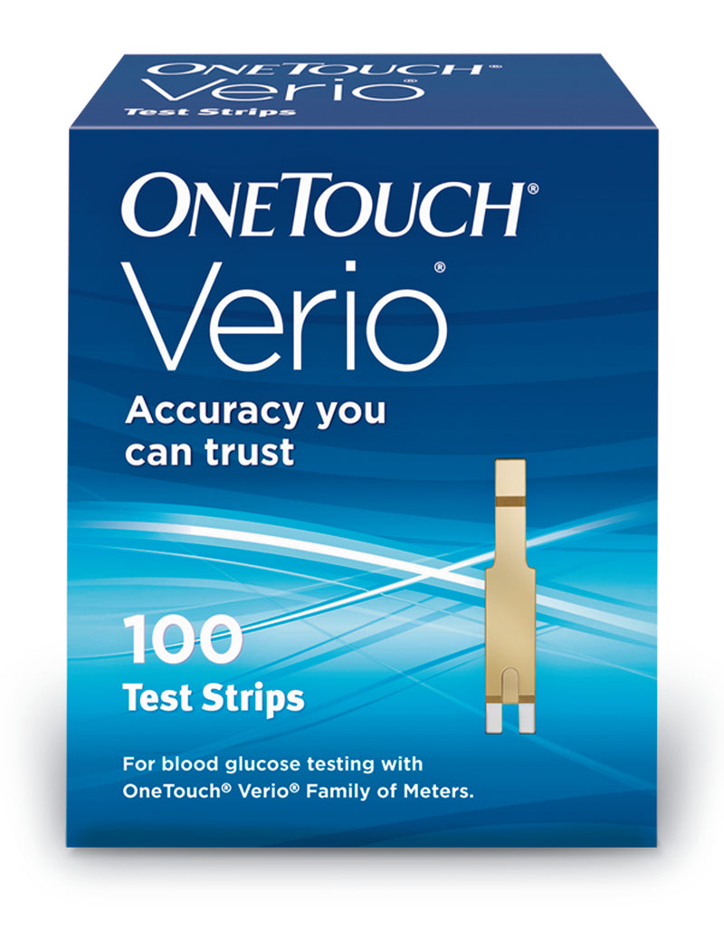 Onetouch Verio® Blood Glucose Test Strips, Sold As 100/Box Lifescan 53885027210