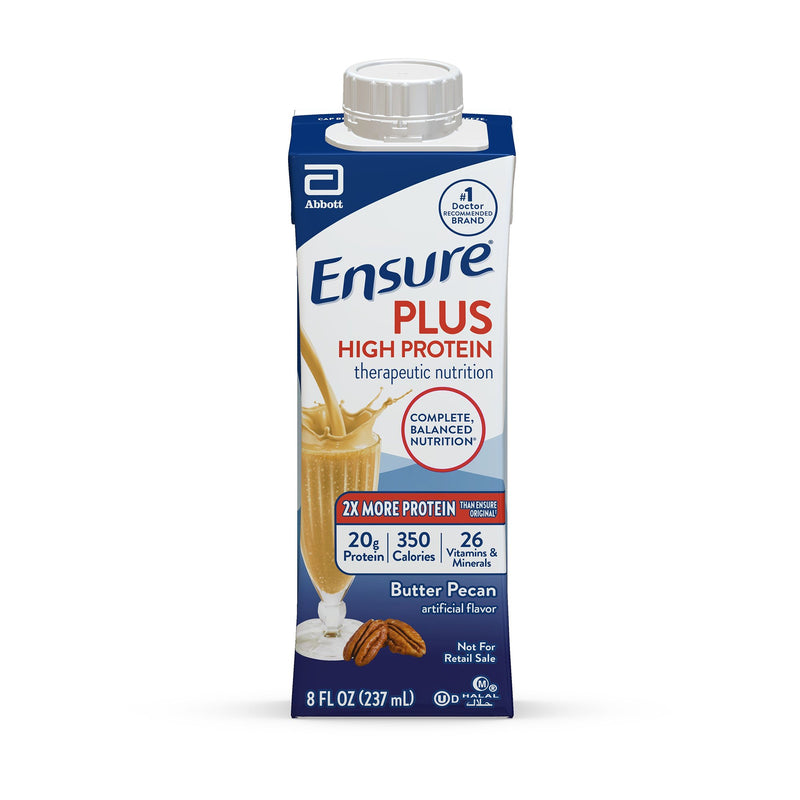 Ensure® Plus High Protein Therapeutic Nutrition Shake, Butter Pecan, 8-Ounce Carton, Sold As 24/Case Abbott 68236