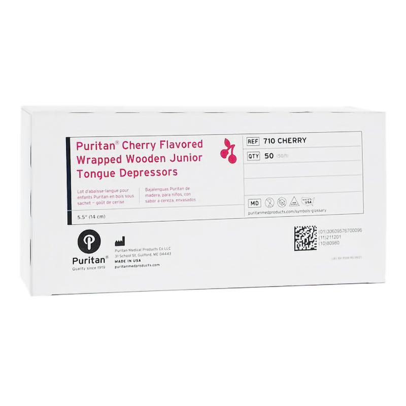 Puritan® Cherry Flavored Tongue Depressor, Sold As 50/Box Puritan 710 Cherry