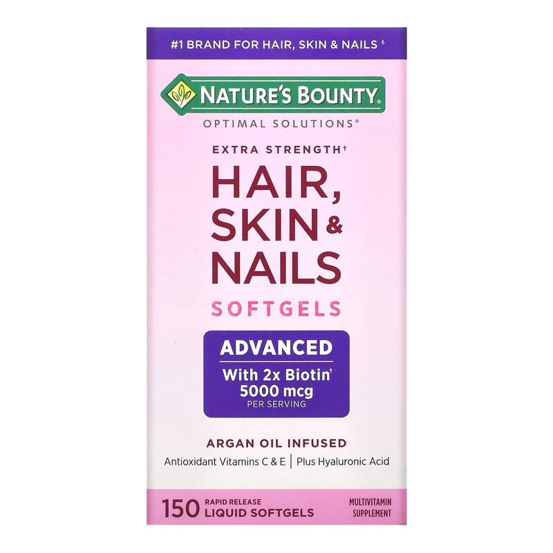 Hair/Skin/Nails, Cap Sgel Natures Bounty Xs (150/Bt), Sold As 1/Bottle Us 07431235710