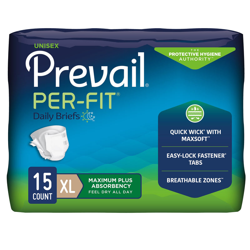 Prevail® Per-Fit® Maximum Incontinence Brief, Extra Large, Sold As 60/Case First Pf-014/1