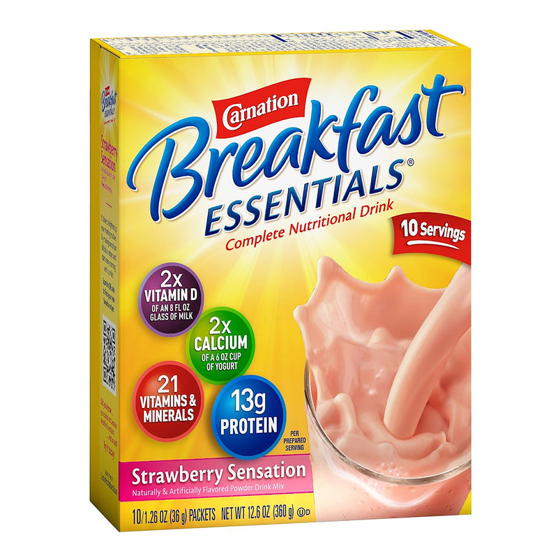 Carnation Breakfast Essentials® Strawberry Nutritional Drink, Sold As 60/Case Nestle 00050000486502