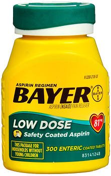 Bayer® Low Dose Aspirin Pain Relief, Sold As 1/Bottle Bayer 00280210030