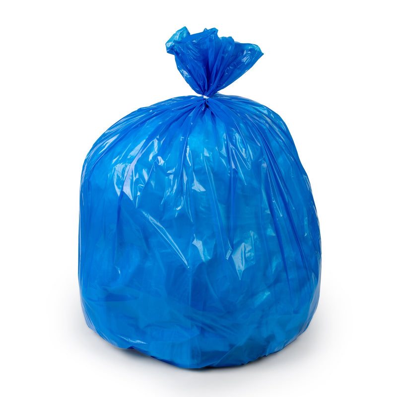 Colonial Bag Recycling Bags, Blue, 15 Gal., Sold As 1/Case Colonial Ccb15Gal